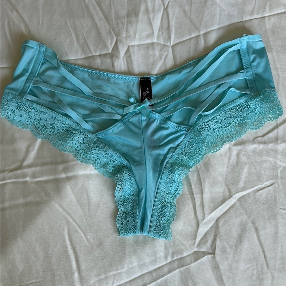 Victoria's Secret Aqua Lace Panty